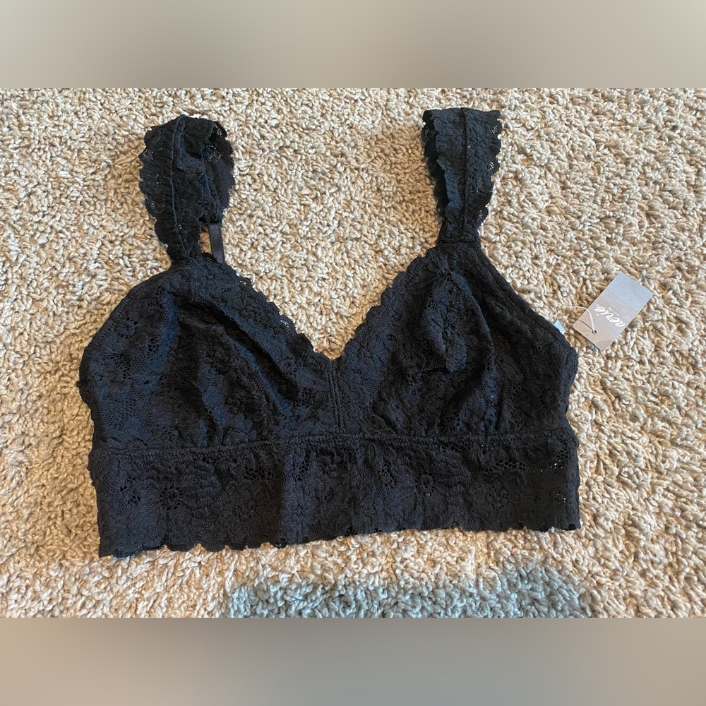 Aerie black lace bralette NWT